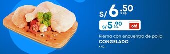 Makro Pierna con encuentro de pollo x kg. oferta