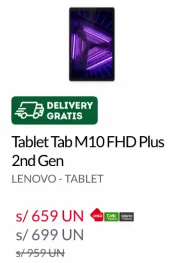 Tottus Tablet Tab M10 FHD Plus 2nd Gen Lenovo-Tablet oferta