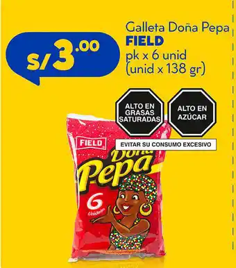 Mass Galleta Doña Pepa FIELD pk x 6 unid (unid x 138gr) oferta