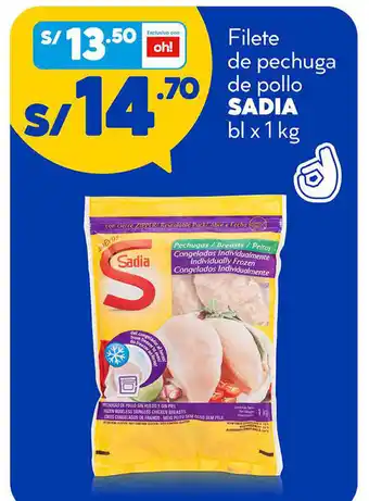 Mass Filete de Pechuga de pollo SADIA bl x 1kg oferta