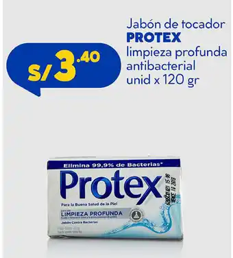 Mass Jabón de Tocador PROTEX Limpieza Profunda Antibacterial unid x 120gr oferta