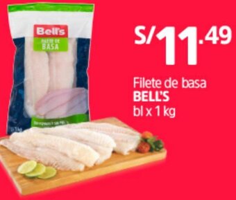 Plaza Vea Filete de Basa Bell's 1kg oferta