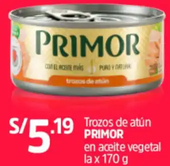 Plaza Vea Trozos de Atún Primor 170g oferta