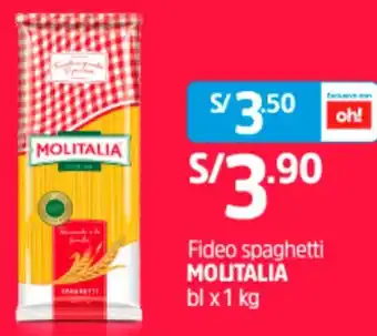 Plaza Vea Fedio Spaghetti Molitalla 1kg oferta