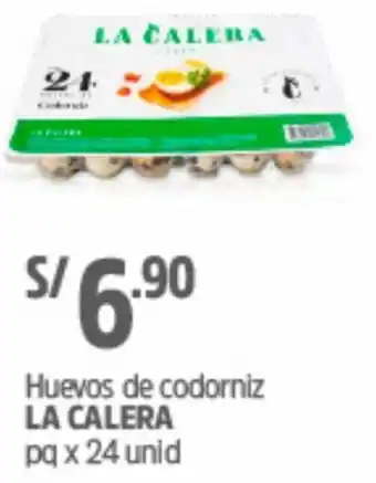 Plaza Vea Huevos de Codorniz La Calera 24Unid oferta