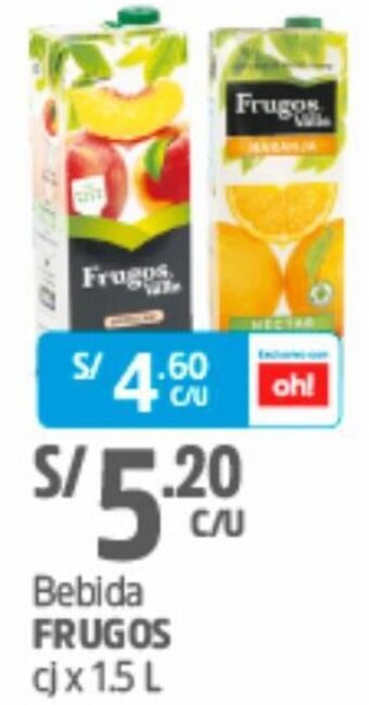 Plaza Vea Bebida Frugos 1.5L oferta