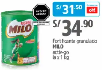 Plaza Vea Fortificante Granulado Milo 1kg oferta