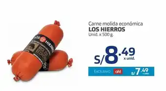Makro Carne molida económica los hierros unid. x 500 g. oferta