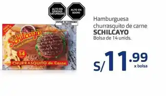 Makro Hamburguesa churrasquito de carne schilcayo bolsa de 14 unids oferta