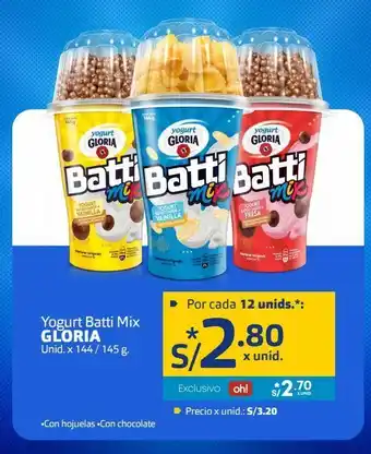 Makro Yogurt batti mix gloria und x 144/145g oferta