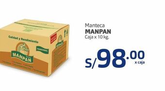 Makro Manteca manpan caja x 10 kg oferta