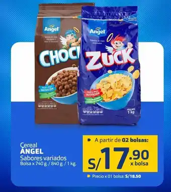 Makro Cereal angel sabores variados bolsa 740g/840g/1kg oferta