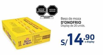 Makro Beso de moza d’onofrio display de 20 unids oferta