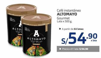 Makro Café instantáneo altomayo gourmet lata x 500 g. oferta