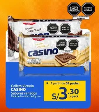 Makro Galletas victoria casino pack de 6 unids x 43g oferta