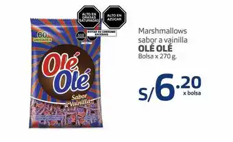 Makro Marshmallows sabor a vainilla olé olé bolsa x 270 g. oferta