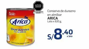 Makro Conserva de durazno en almíbar arica lata x 820 g oferta