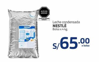 Makro Leche condensada nestlé bolsa x 4 kg. oferta