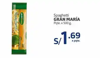 Makro Spaghetti gran maría pqte. x 500 g oferta