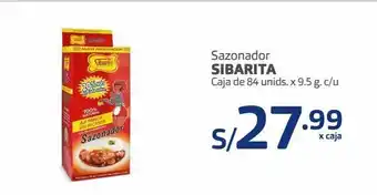 Makro Sazonador sibarita caja de 84 unids. x 9.5 g. c/ oferta