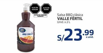 Makro Salsa bbq clásica valle fértil unid. x 2 l oferta