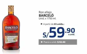 Makro Ron añejo barceló unid. x 1750 ml oferta