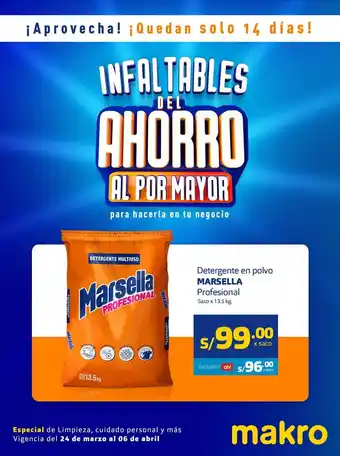 Makro Detergente marsella oferta