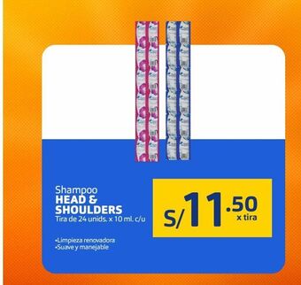 Makro Shampoo head & shoulders oferta