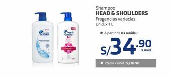 Makro Shampoo head & shoulders oferta