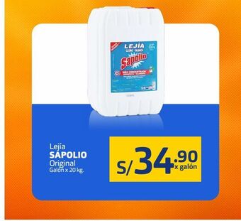 Makro Lejía sapolio original galón x 20 kg oferta