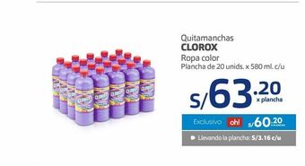 Makro Quitamanchas clorox oferta