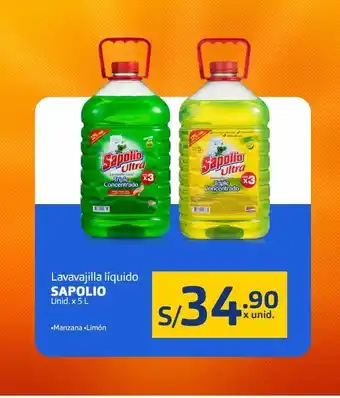 Makro Lavavajilla líquido sapolio oferta
