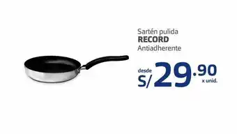 Makro Sartén pulida record oferta