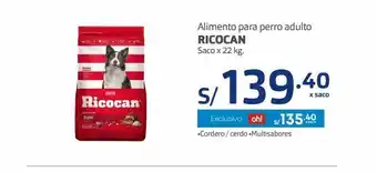 Makro Alimento para perro adulto ricocan oferta