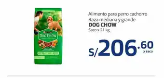 Makro Alimento para perro cachorro raza mediana y grande dog chow oferta