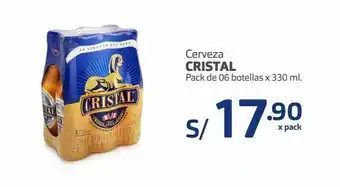 Makro Cerveza cristal pack de 06 botellas x 330 ml. oferta