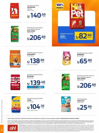 Makro Comida para animales nutrican oferta