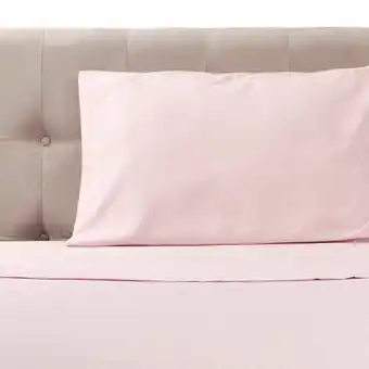 Tottus Juego de sabanas microfibra 1.5 plazas rosa oferta