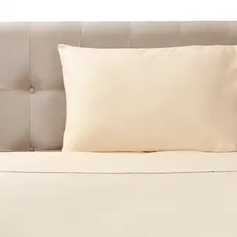 Tottus Juego de sabanas microfibra 1.5 plazas beige oferta