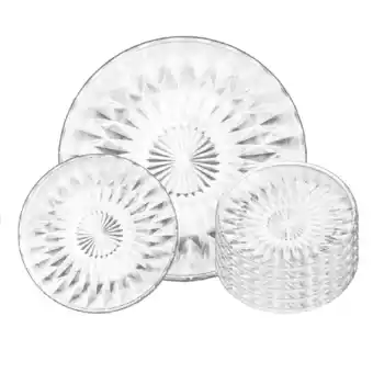 Tottus Set 7 piezas plato de torta + 6 platos por 15cm oferta