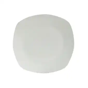Tottus Plato entrada semicuadrado blanco oferta