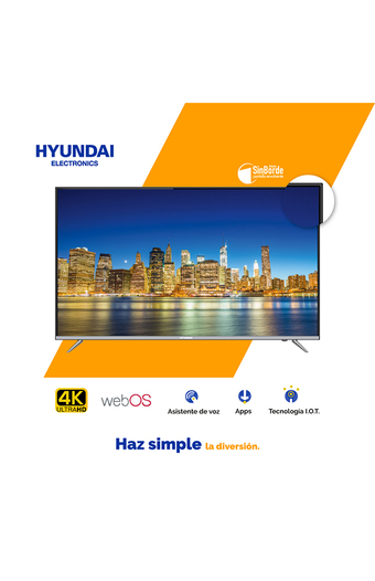Tiendas EFE Televisor hyundai led 58" 4k smart webos bluetooth borderless hyled5808w4km oferta