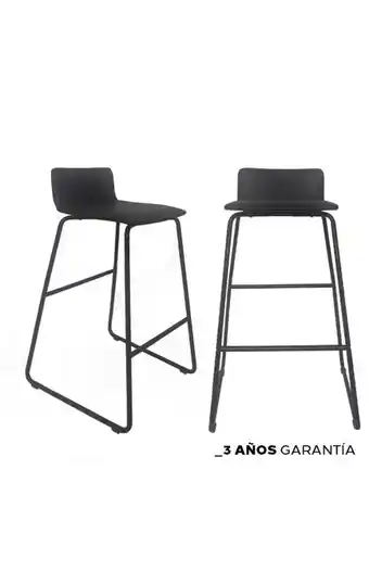 Tiendas EFE Banco cafe vii hocker c. negro v14n b/neg oferta