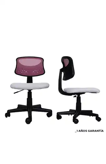 Tiendas EFE Silla york ros/bla juvenil giratoria w132 oferta