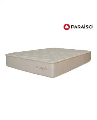 Tiendas EFE Colchón paraíso royal elizabeth 1.5 plazas + 01 almohada viscoelástica + 01 protector de colchón oferta
