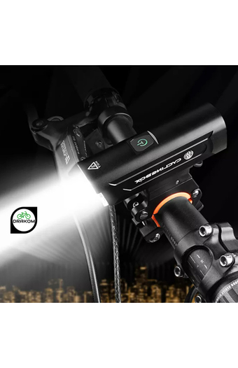 Tiendas EFE Luz led delantera cyclingbox de aluminio 1300 lúmenes oferta