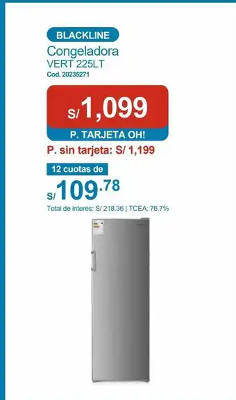 Makro Congeladora vert 225lt oferta