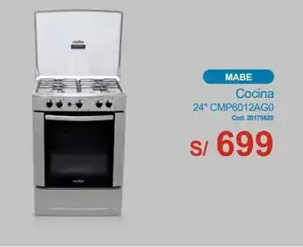 Makro Cocina 24" cmp6012ag0 oferta