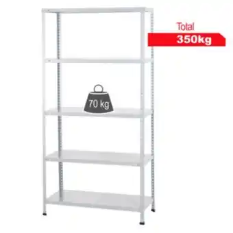Maestro Estante de metal 30x90x180cm blanco oferta