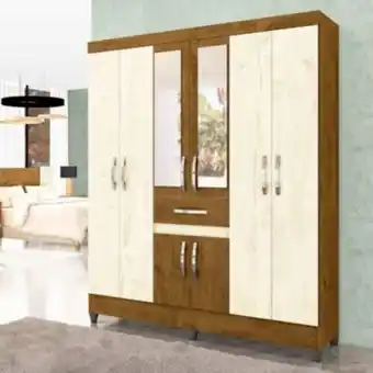 Sodimac Ropero 8 puertas 1 cajón con espejo portugal oferta